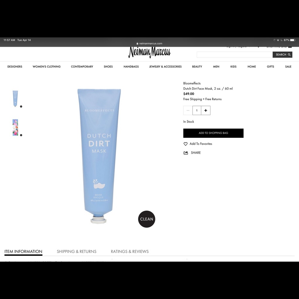 Bloomeffects Dutch Dirt Mask